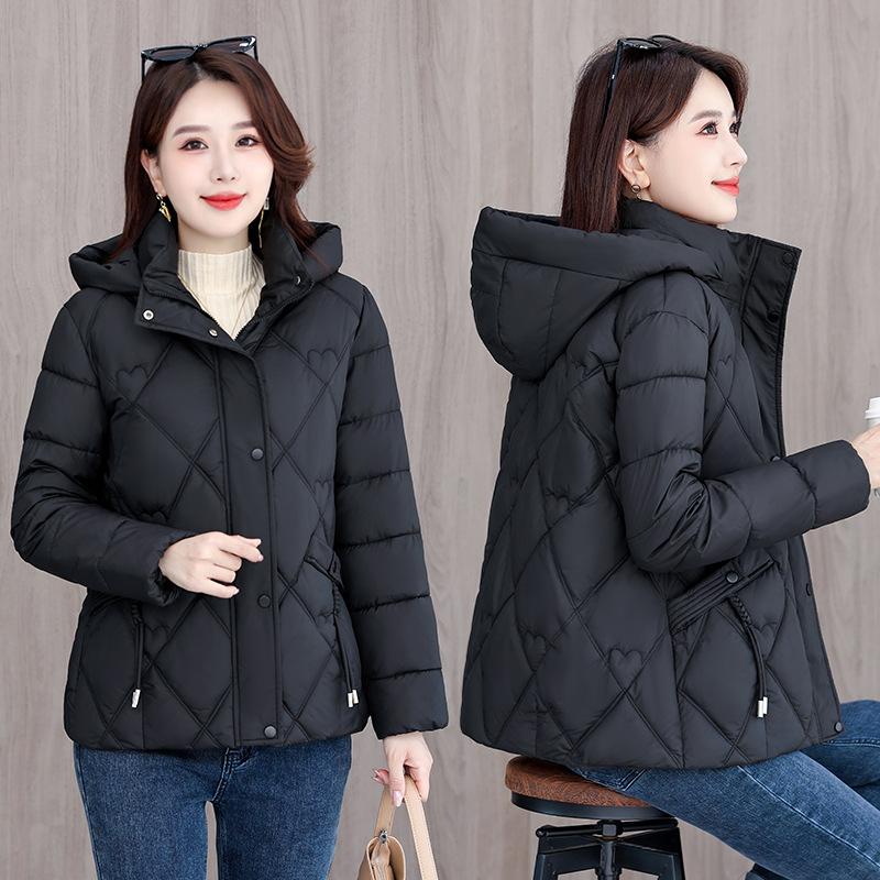 Padded jacket new foreign style 2025 winter jacket women's plus down padded jacket fattened autumn and winter plus size