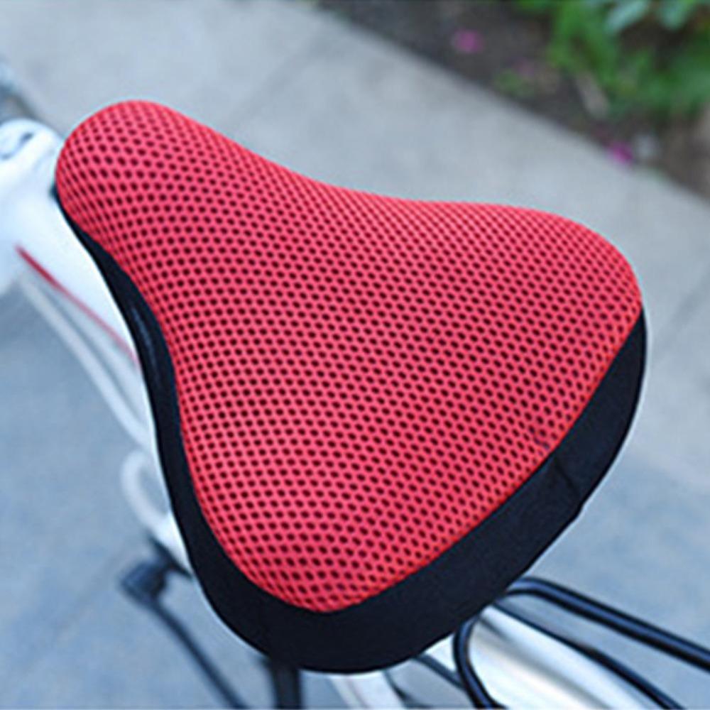 4PCS 3D Fabric Bike Seat Cover Breathable Mesh Bicycle Saddle Cover Riding Equipment