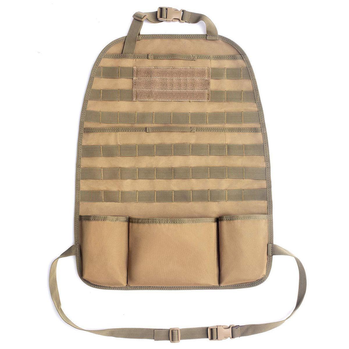 

Molle Car Seat Back Organizer Panel Storage Pouch Universal Hunting Accessories Travel Vehicle Seat Cover Protector EDC Tool Bag дубильная кора
