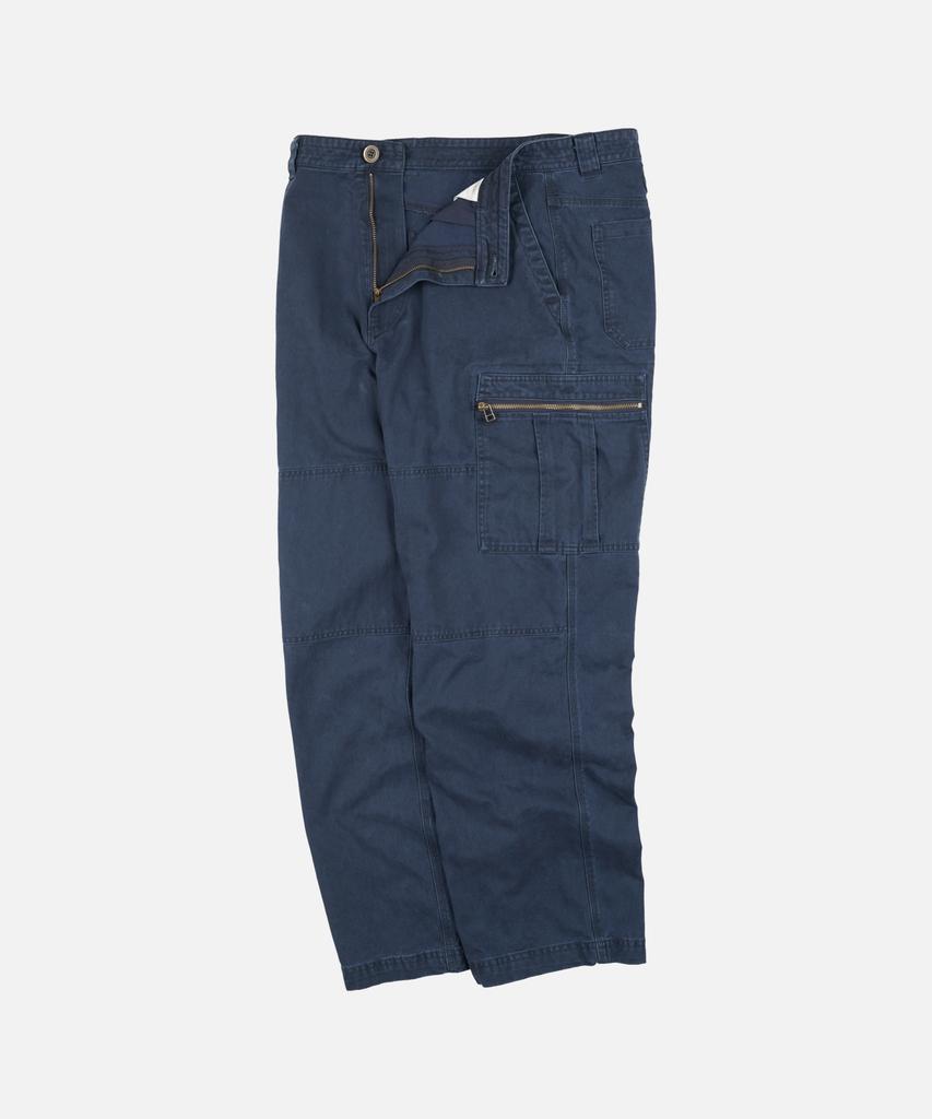 FRIZMWORKS Washed Cotton Zip Cargo Pants _ Navy