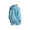 Reebok Solid Color Hooded Loose Fit Sweatshirt Women Top Blue HS4747