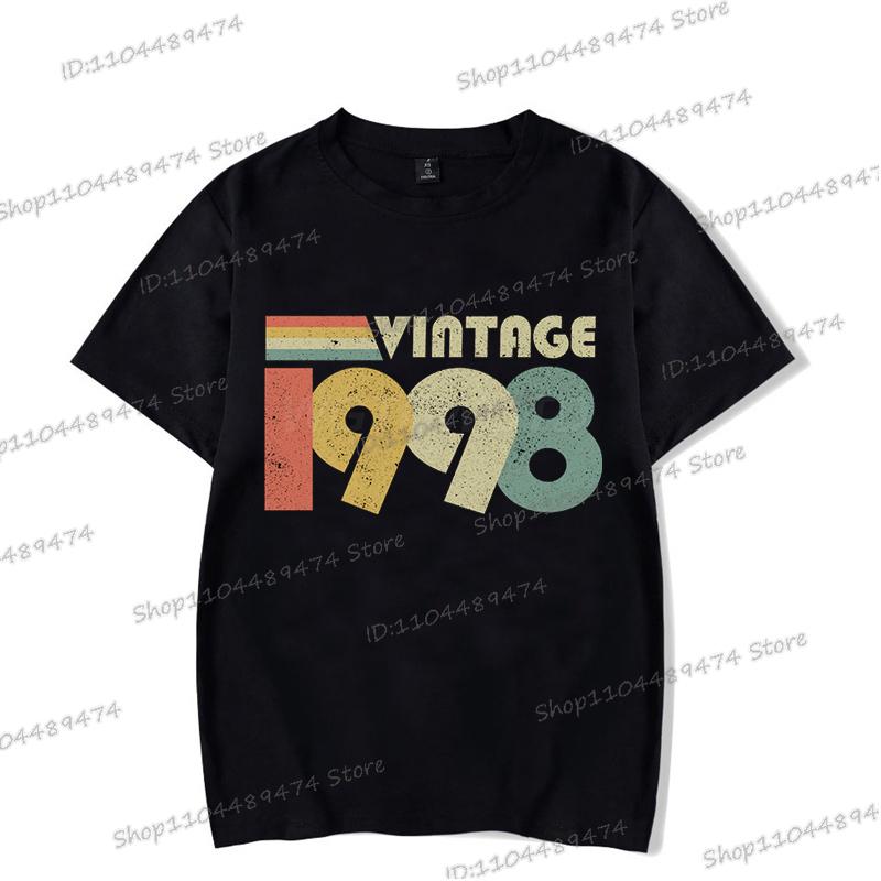 Summer Printed Vintage 1995 T Shirt Men Women Fashion 1990-1999 Design Streetwear Short Sleeve Birthday Year Harajuku Tshirts