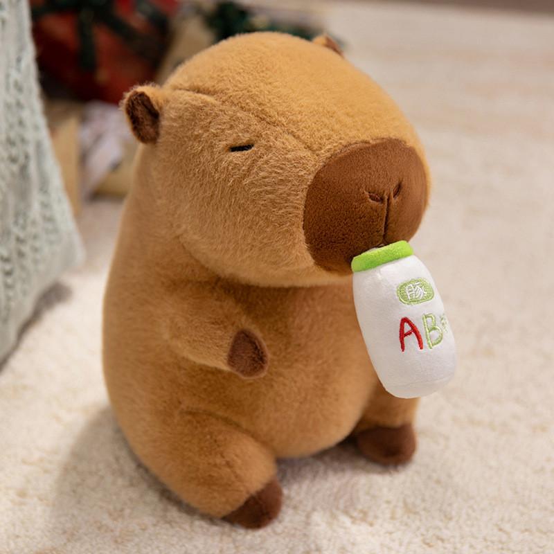 

Bottle Ab Capybara Dress Up Cartoon Plush Toys Childres Birthday Gifts Dolls 25cm