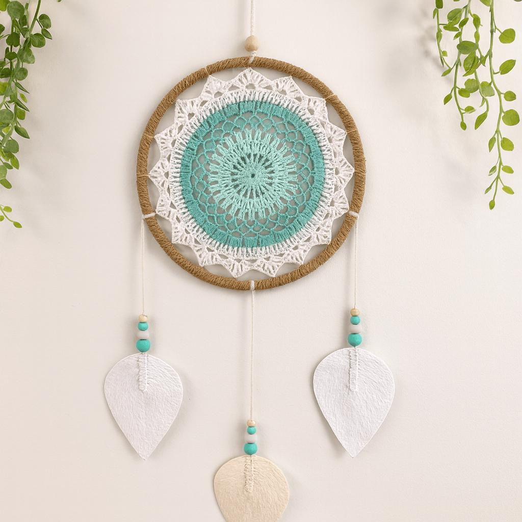 Dream Catcher Turquoise Vegan Rattan Handmade Bali