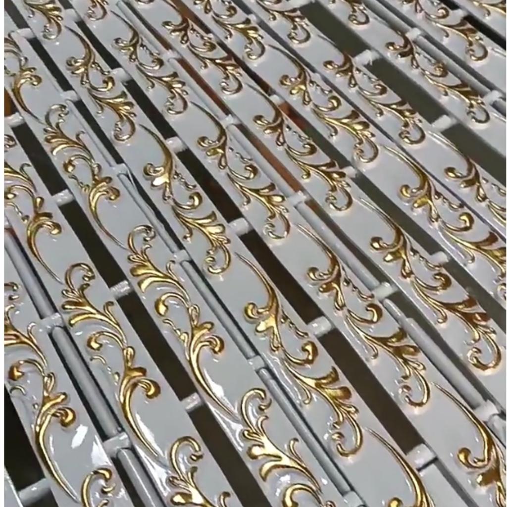 1 pièce 2m/3 mètres PVC 3D Auto-adhésif Décoratif Ligne Souple Plinthe Moulure de Plafond Ligne de Moulure Murale de Fond 3D