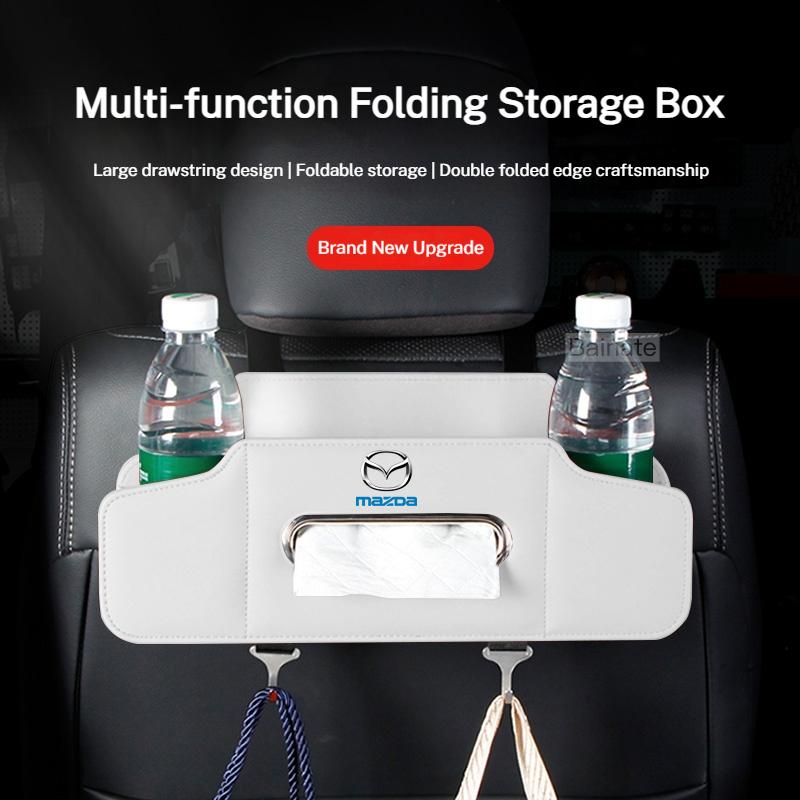 For Mazda 2 3 5 6 SKYACTIV Atenza Axela Demio CX-3 CX-5 CX5 CX7 CX-7 CX-9 CX8 MX-5 Car Seat Back Multi-Functional Storage Box FF25