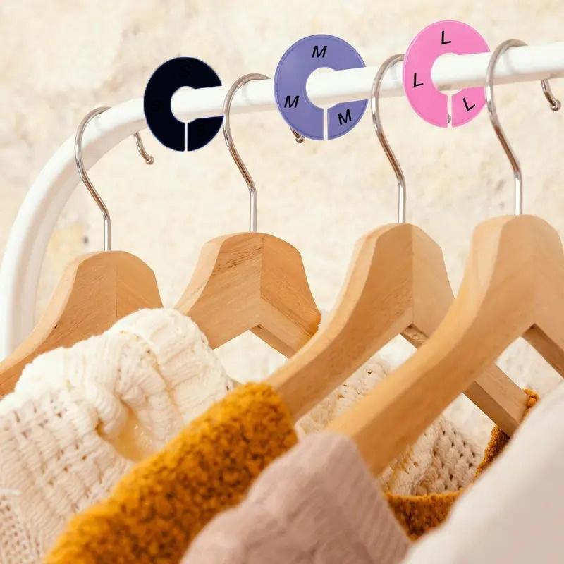 10PCS Clothing Size Dividers Handmade Convenient Size Marking Ring Blank DIY Craft Round Hangers