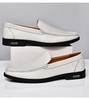 Men's Plus Size Summer Cowhide Casual Loafers - Slip-On Leather Driving Shoes