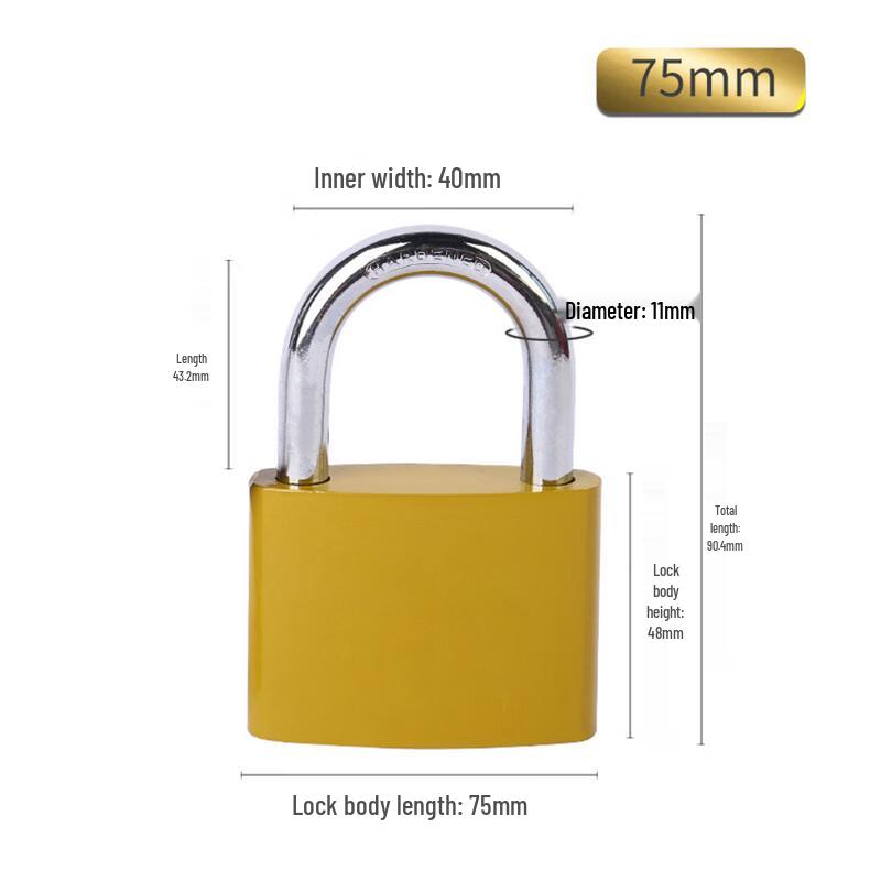 Deyu Gongpin Imitation Copper Padlock