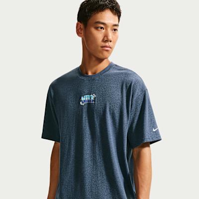 Nike Sportswear T Shirts Men s Midnight Blue Crew Neck M