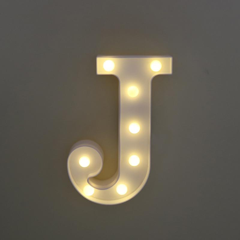 LED Marquee Letter Character Lights A - Z Alphabet Light Up Sign Decor