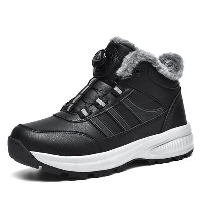 Winter Leather Boots Men Shoes Waterproof Boot Man Plush Keep Warm Sneakers Man Outdoor Ankle Snow Boots Casual Shoes
