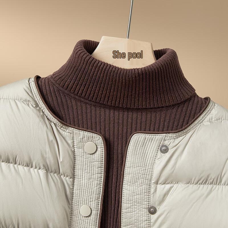 Damen 2025 Winter Stilvolle Rundhals 90% Daunenjacke