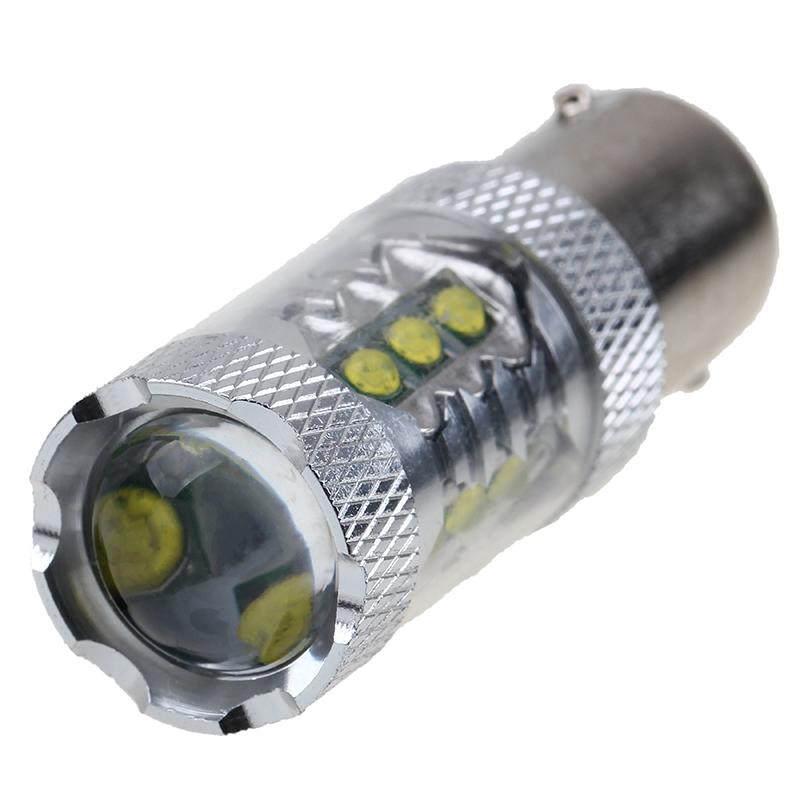 DC 12-24V LED Light Car Lights Super Bright 80W LED SMD 1156 BA15S Backup Light Bulb Car Styling