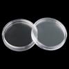 100 Pcs Clear 32mm Clear Plastic Coin Capsules Coin Holders Protector Cases Round Artware Storage Boxes Household Storage Tools