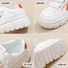 2025 Spring White Shoes New Korean Version Ins Female Students Platform Heightening Sports Board Shoes Casual Street Shot XT165
