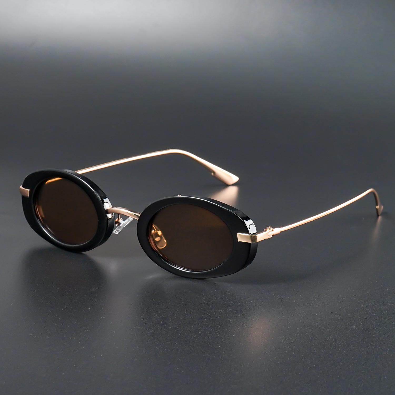 

Unisex Oval Fashion Sunglasses For Men And Women Perfect For Casual Parties Daily Wear Or Christmas Gifts