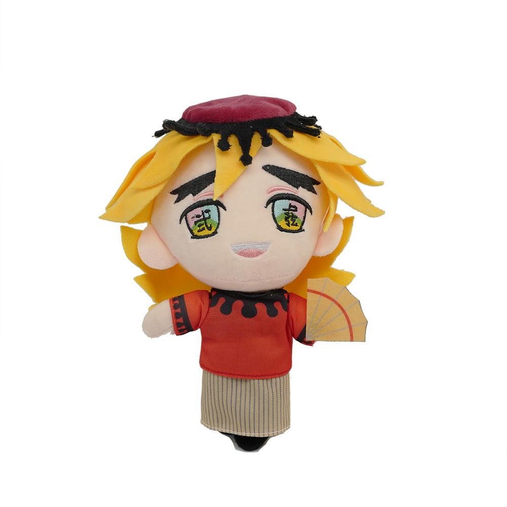 Muñeco de peluche de juguete Akaza Cosplay Anime Demon Slayer: Kimetsu no Yaiba Tsugikuni Yoriichi Kokushibo Linda almohada de peluche suave 20 cm