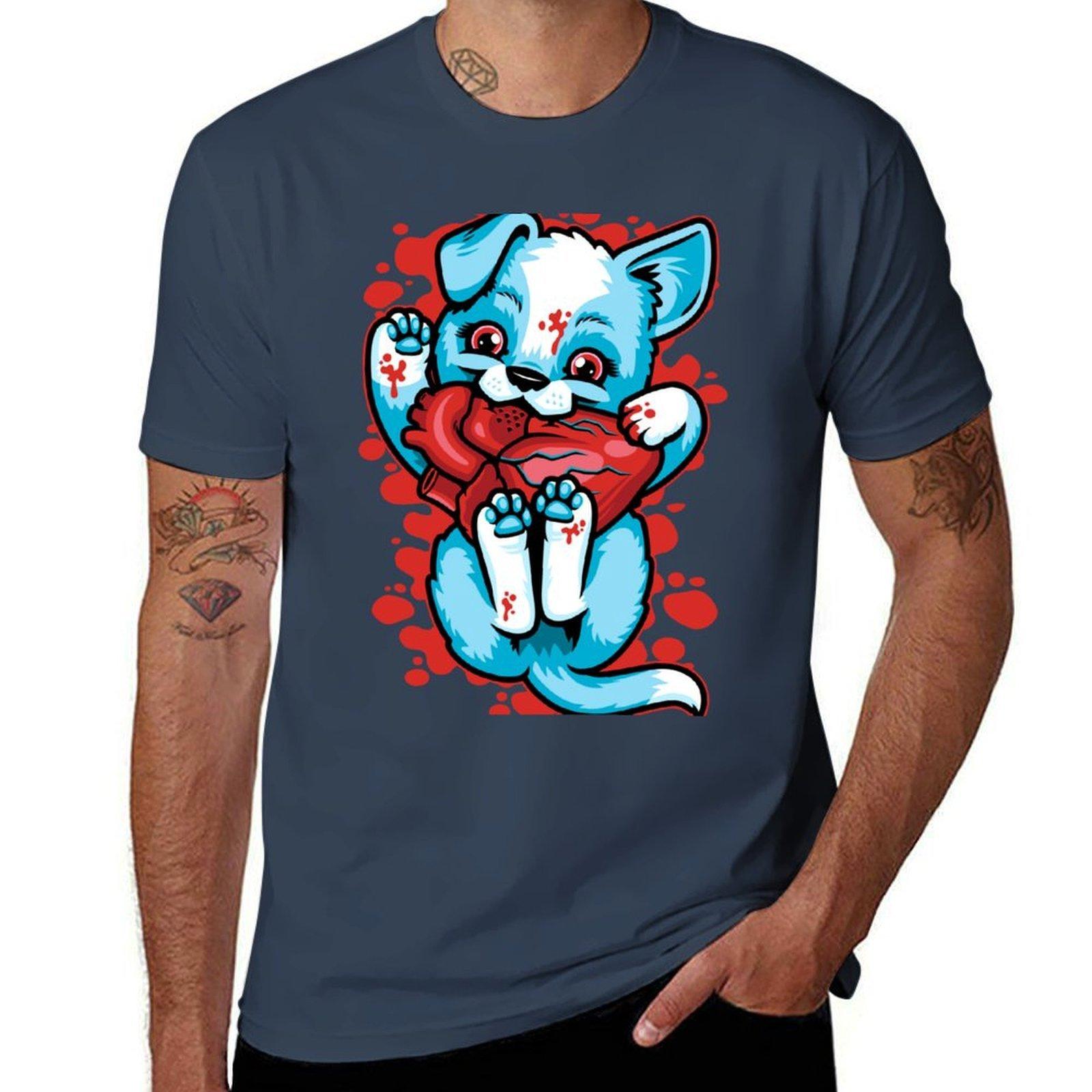 

Puppy Love TShirt Vintage Style Printed Top S