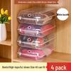 Transparent Space-Saving Long Boot Storage Box - No-Installation Shoe Cabinet