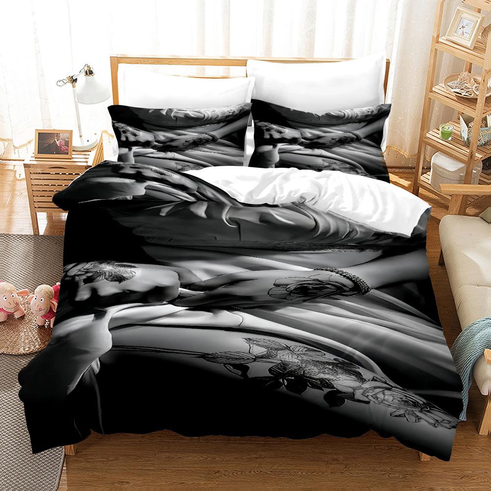 Characters - Digital Printed Duvet Kit - Polyester - Bedroom Decor -1 Bed cover +2 Pillowcase (no pillow core)