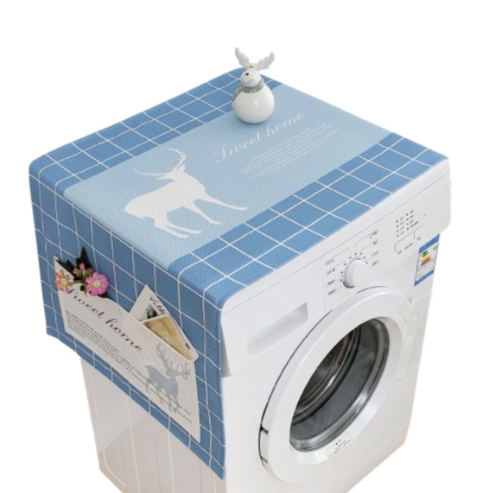 Waterproof Refrigerator Dust Cover Cartoon Protection Cover Creative Washing Machine Cover Kitchen