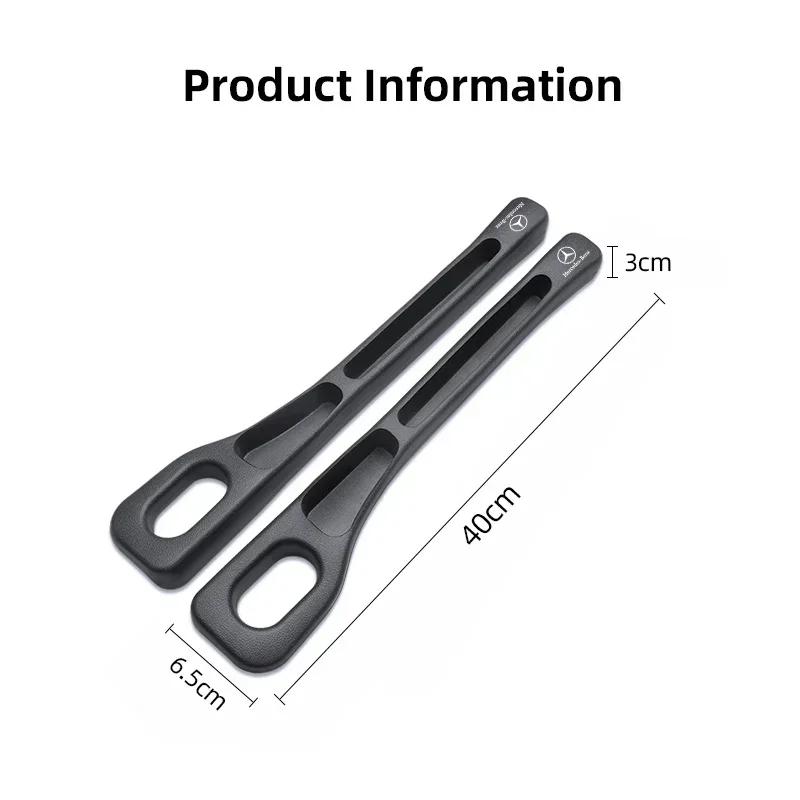 2Pcs Car Seat Gap Filler Leather Leak-proof Plug Strip For Mercedes Benz AMG W206 W204 W205 W212 W213 W221 W222 W169 W176 W190