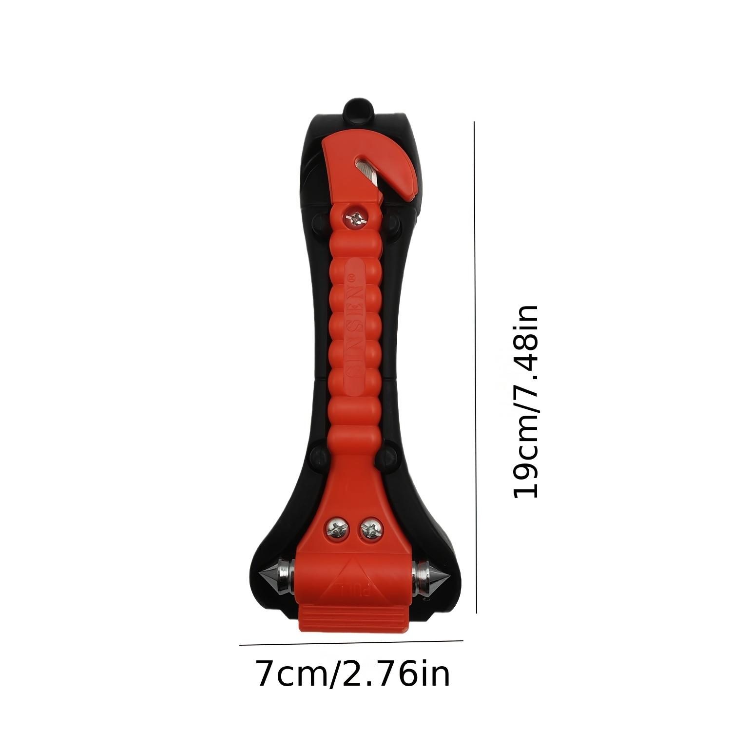 

2 in 1 Car Emergency Safety Hammer Window Breaker Glass Punch and Seat Belt Cutter Rescue Tool for Auto Vehicle Camping Driving