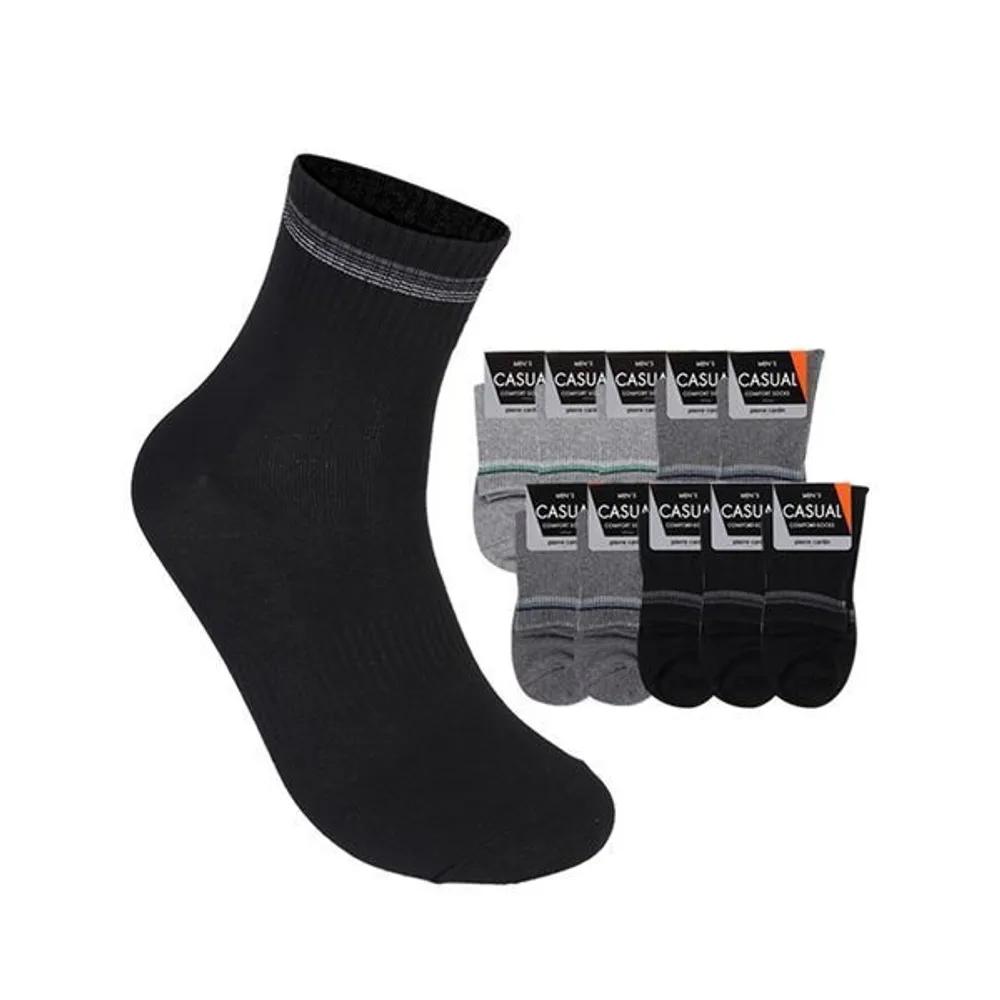 Men s Casual 14 Mid-calf Socks 10 Pairs Four Seasons Domestic Fashion Socks PC Casual Mid-calf 14 10 pairs/26cm