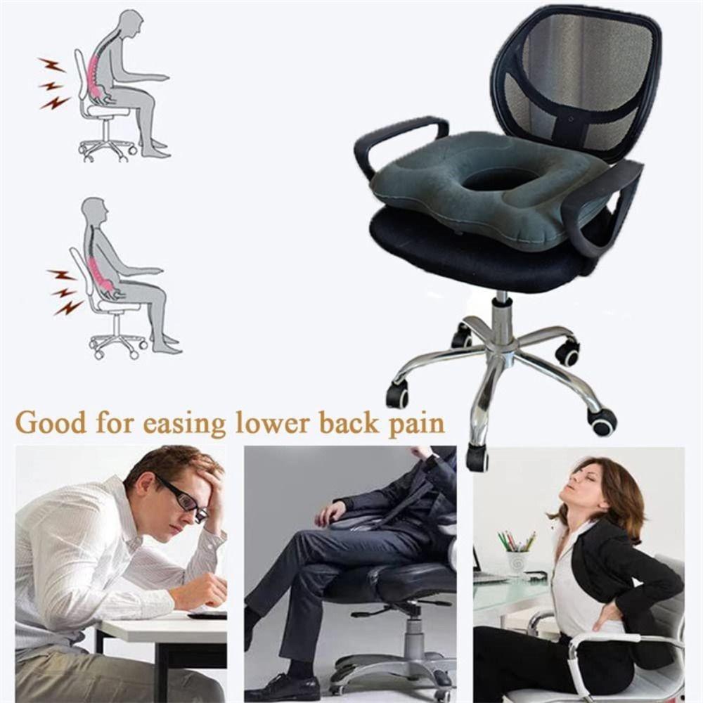 Adjustable Leakproof Inflatable Donut Pillow Inflatable Donut Comfort Car Pillow  Office Chair