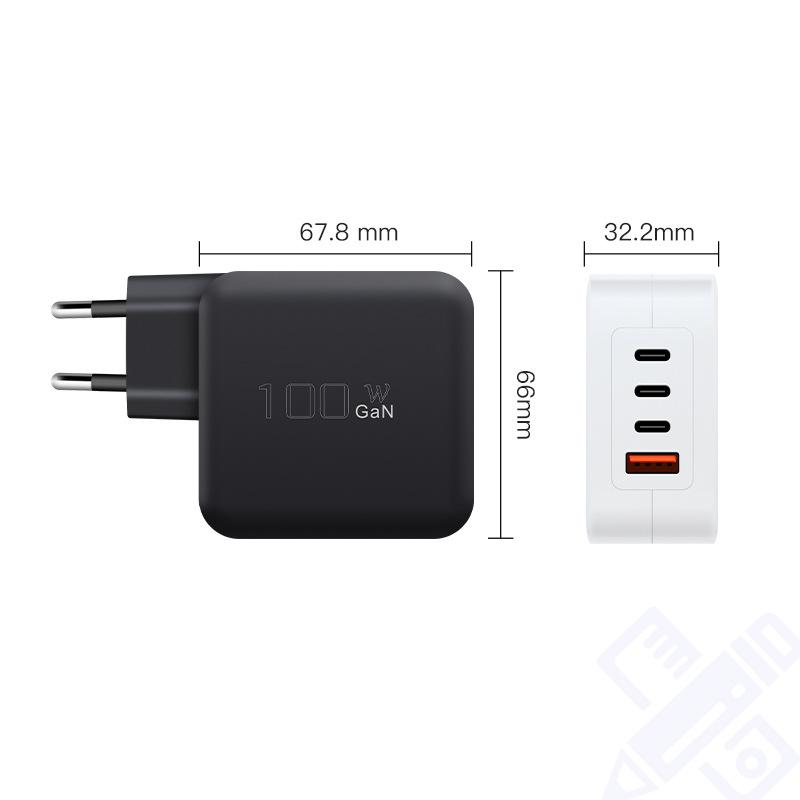 CE Standard European 100W Nitrură de Galiu 3C1A Cap de Încărcare Multi-port PPS Multi-protocol Încărcător cu Distribuție Inteligentă a Puterii