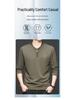 2025 Autumn Bestseller Men's Casual Half-Zip Hoodie: Long-Sleeve Solid Color Knitwear