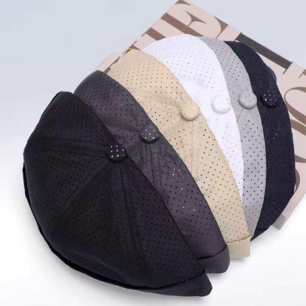 Breathable Men's Landlord Hat Quick Drying Dome Melon Cap Portable Beanie Cap For Men Sports
