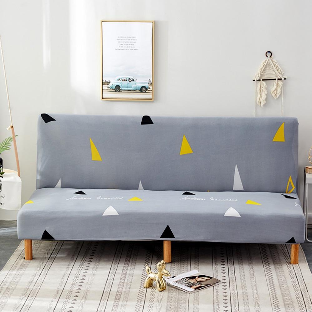 Milk Silk Elastic Sofa Cover Slipcover Furniture Protector Dustproof Stretchable No Armrest Full Coverage