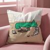 Cartoon Art Joguman Cushion Cover Multi-Scene Pillow Cover for Home & Car - Reversible, Soft & Durable for Daily Use