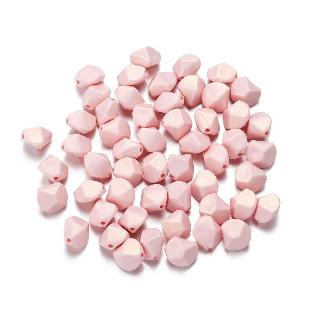 20pcs/lot Multicolour Acrylic Polyhedral Shaped Beads Loose Bead Handmake Bracelet Necklace For DIY Jewelry Making Accessories