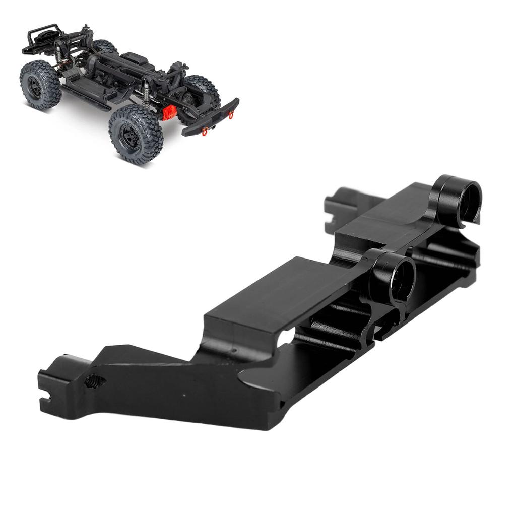 Differential Lock Servo Mount Bracket Aluminum Alloy RC Steering Servo Mount and Screws for 1/10 RC Car Black