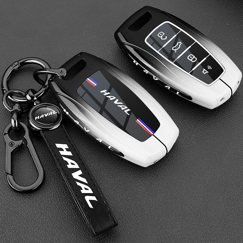 Genuine Leather Auto Key Fob Cover Case Fit For Great Wall Haval Series H6 Series H9 Series H2 M6 Cool Dog Plus Owl Dragon Max F7 Series F7X F7H H8