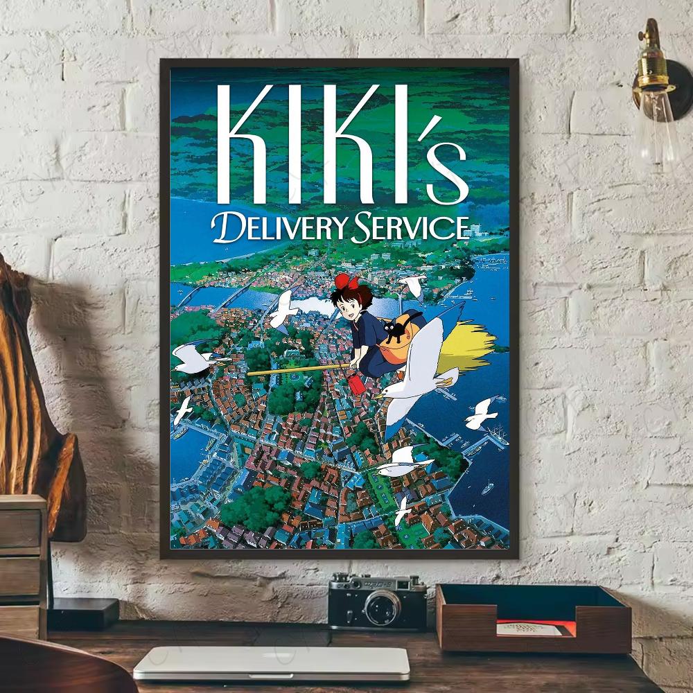

K-Kikis D-Delivery S-Service Аниме Плакат HD Искусство Наклейка Стена Водонепроницаемый Дом Гостиная Спальня Бар Эстетическое Украшение 21cm×30cm NoFrame