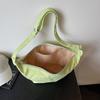 Women's Large Capacity Shoulder Crossbody Bag Solid Color Hobo Bag
