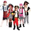 Halloween cos costumes children pirate clothes party costumes caribbean pirate captain jack dress up