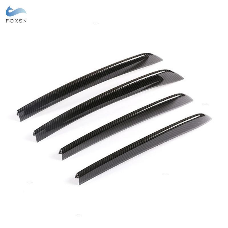 For Mercedes Benz GLC Class X253  Carbon Fiber Texture Front Fog Light Lamp Strips Air Intake Grille Cover Protective Trim