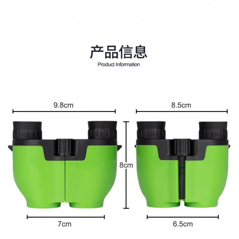 10x42 Green Porro Prism Binoculars Outdoor Hiking Birdwatching Travel Portable High Definition Telescope