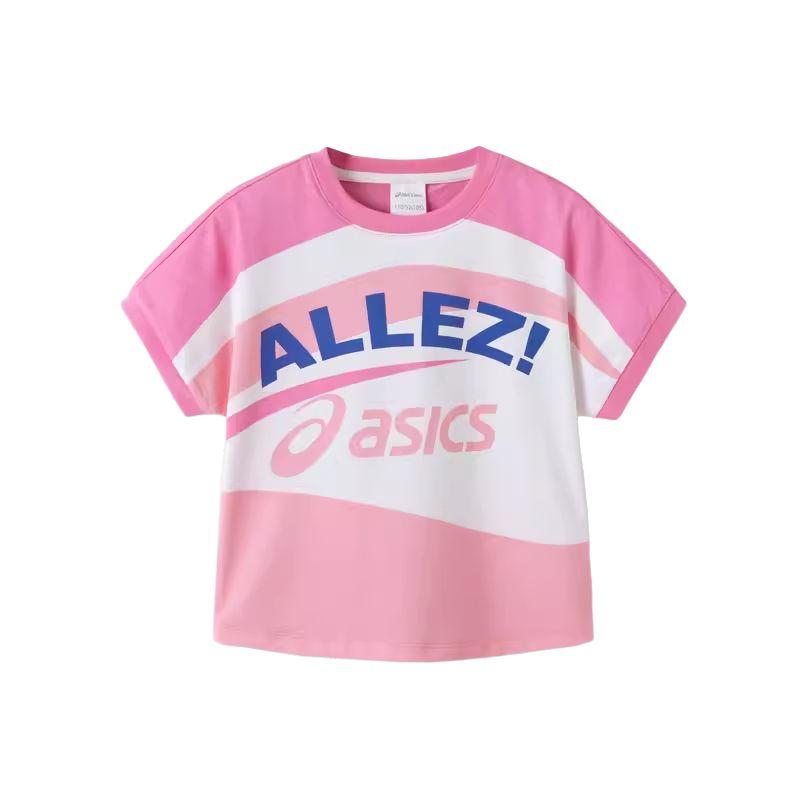 New Asics T Shirt Pink Children Aged 3 7 Years Old 332241173040-0620