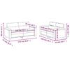 VidaXL Ensemble de Canapés avec Coussins 2 pcs, Canapés avec Accoudoirs et Dossier, Ensemble de Meubles, Mobilier de Salon, 3202314