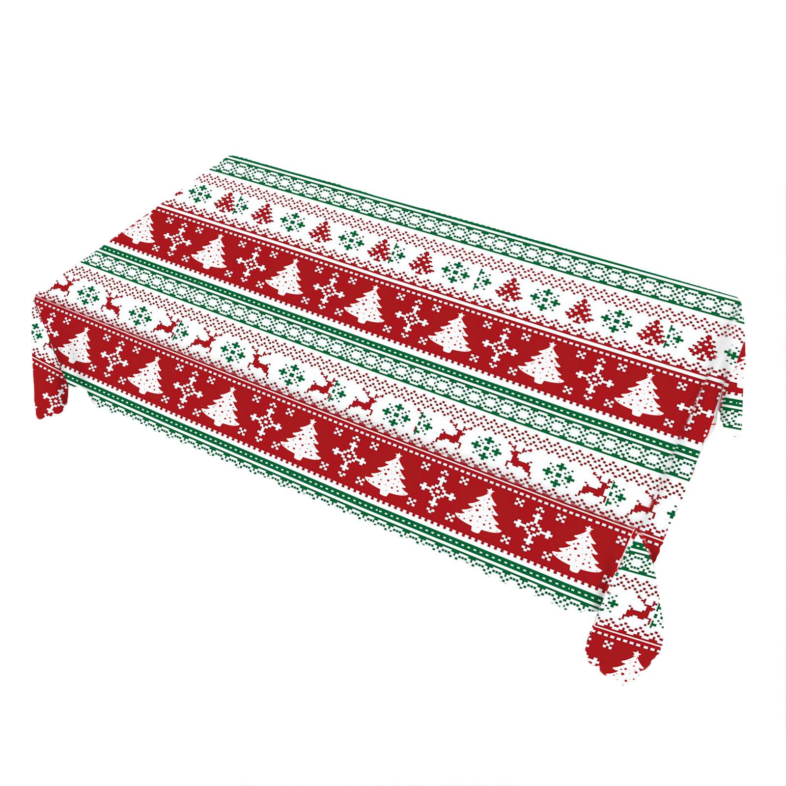 

Рождественская скатерть Прямоугольная кружевная скатерть One Size