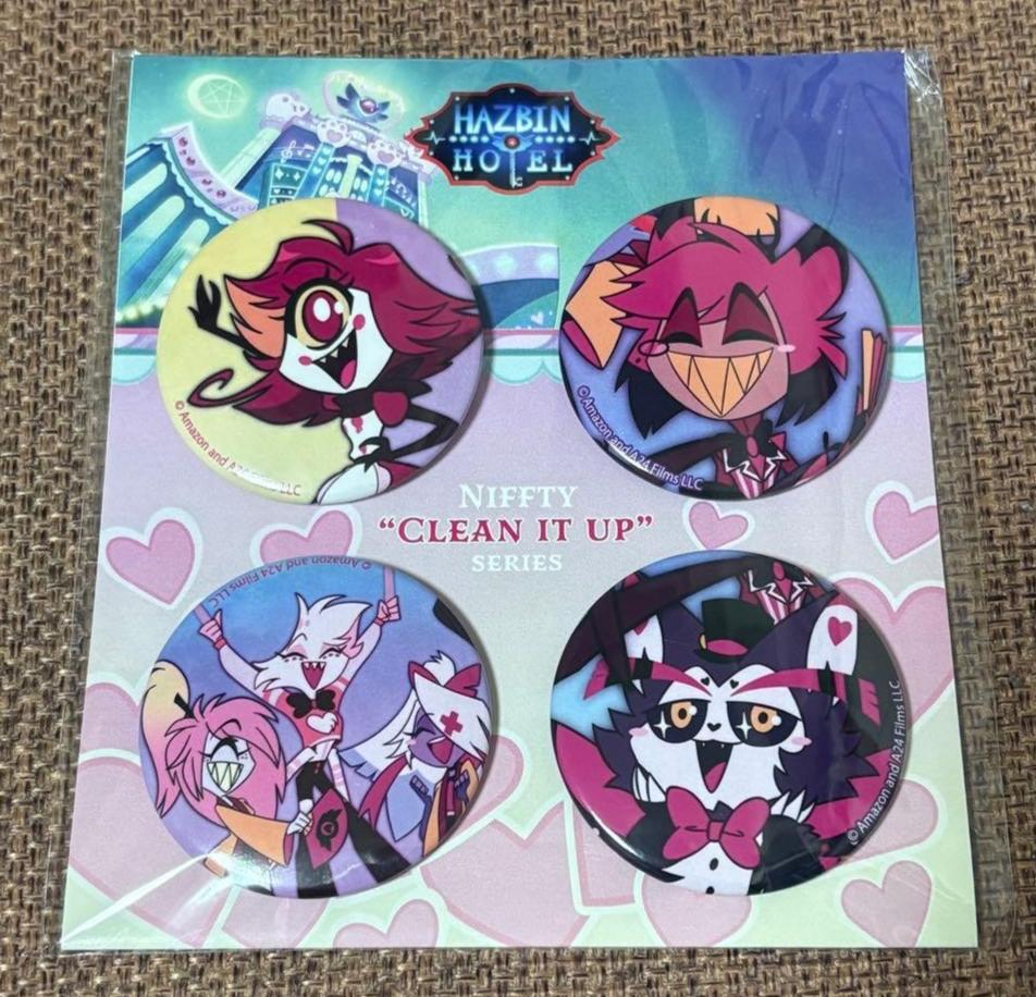 Hazbin Hotel Tin Badge Set Pop Up 2026 from Japan