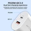 PD20W + QC3.0 Fast Charger for iPhone & Android, Dual Port A+C