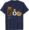 Halloween Boo Owl with Witch Hat Spiders Boys Girls Kids T-Shirt Casual Short Cotton Daily Four Seasons Tees Holiday Tshirts