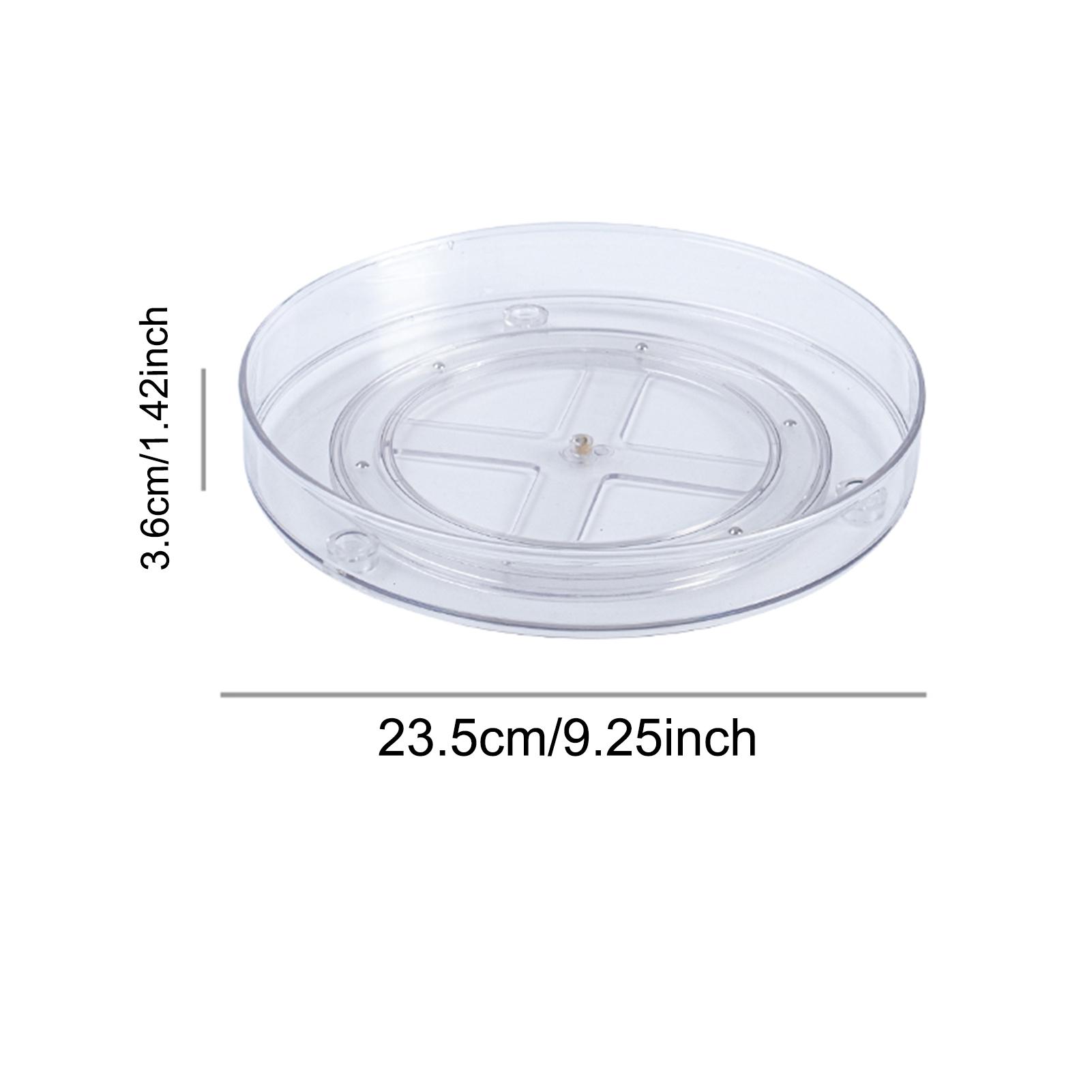 

Вращающийся на 360 градусов шкаф-органайзер для хранения специй, напитков, косметики, стеллаж для хранения ПЭТ-прозрачный поворотный стол для кухни, ванной комнаты